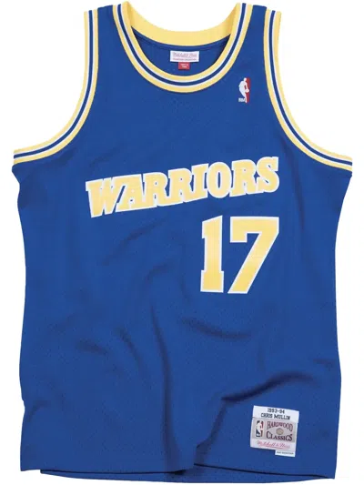 Mitchell & Ness Nba Swingman "warriors Road 93-94 Mullin" Jersey In Blue