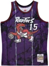 Mitchell & Ness "nba Toronto Raptors 1998 Vince Carter" Team Marble Swingman Jersey Vest Top In Purple