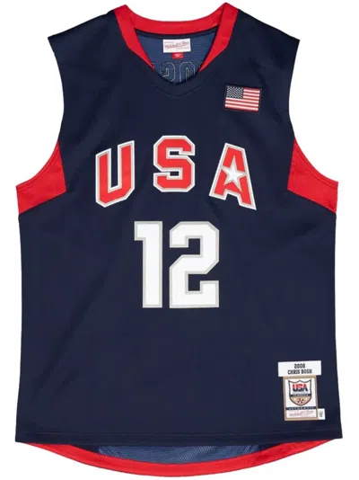 Mitchell & Ness "nba Uas 2008 Chris Bosh" Basketball Jersey In Blue