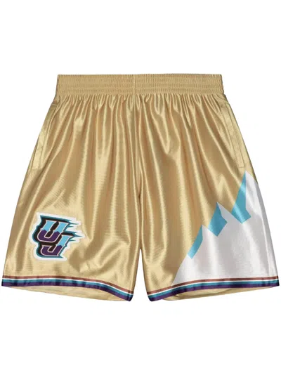 Mitchell & Ness "nba Utah Jazz 1996" 75th Swingman Shorts In Gold