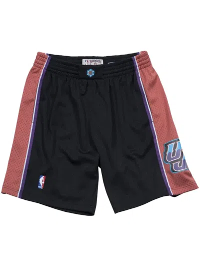 Mitchell & Ness "nba Utah Jazz 98-99" Alternate Swingman Shorts In Black