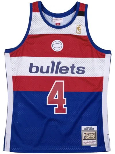 MITCHELL & NESS "NBA WASHINGTON BULLETS 1996 CHRIS WEBBER" SWINGMAN JERSEY VEST TOP