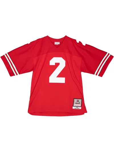 Mitchell & Ness Ncaa Dark "ohio State 1986 Cris Carter In Red