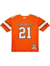Mitchell & Ness Ncaa Dark "oklahoma State Cowboys 1987 Barry Sanders" Jersey In Orange