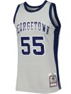 Mitchell & Ness Dikembe Mutombo Gray Georgetown Hoyas 1990/91 Swingman Jersey In Grey