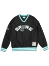 Mitchell & Ness Neon World "nba San Antonio Spurs" Pullover In Black