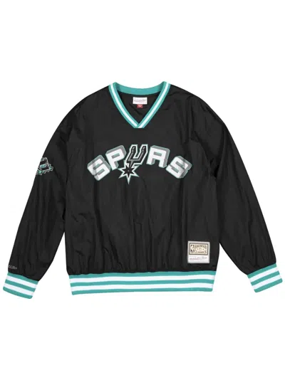 Mitchell & Ness Neon World "nba San Antonio Spurs" Pullover In Black