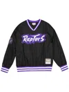Mitchell & Ness Neon World "nba Toronto Raptors" Pullover In Black