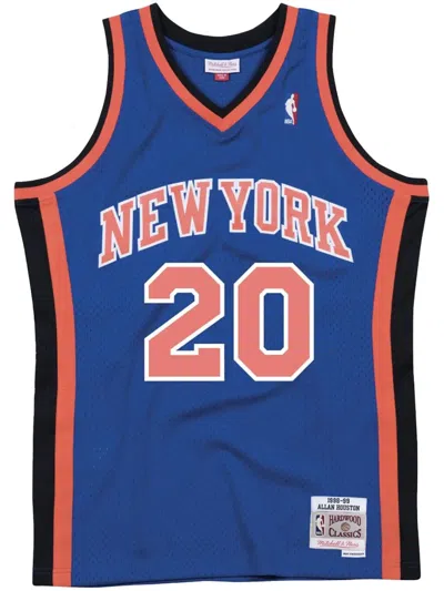 Mitchell & Ness "new York Knicks 1998-99 Allan Houston" Swingman Jersey In Blue