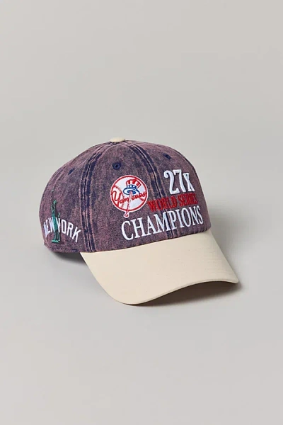 Mitchell & Ness New York Yankees Champions Dad Hat In Cream/navy, Men's At Urban Outfitters In Purple