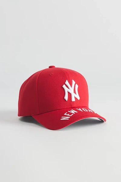 Mitchell & Ness New York Yankees Pro Crown Snapback Hat In Red, Men's At Urban Outfitters
