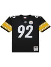 Mitchell & Ness Nfl Dark "steelers 2005 James Harrison" T-shirt In Black