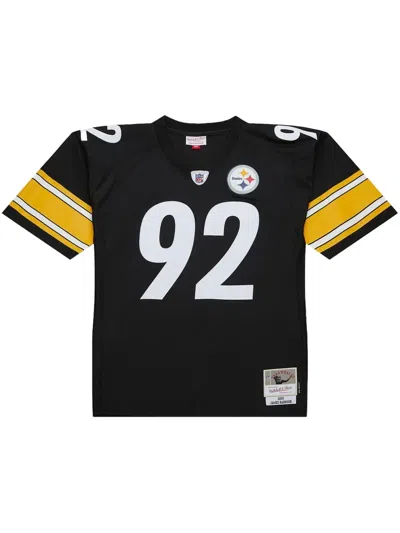 Mitchell & Ness Nfl Dark "steelers 2005 James Harrison" T-shirt In Black