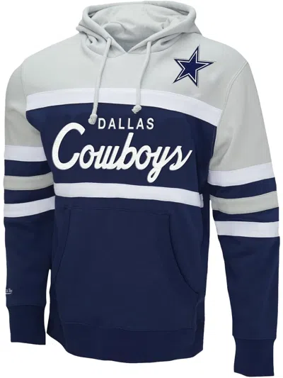 MITCHELL & NESS NFL HEAD COACH COWBOYS "GREY/ROYAL" HOODIE