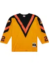 Mitchell & Ness Men's Hockey Jacket Nhl Yellow Jersey 1981 No 22 Williams Vancan In Orange