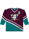 Mitchell & Ness Nhl Dark "ducks 1996 Teemu Selanne" Jersey In Purple