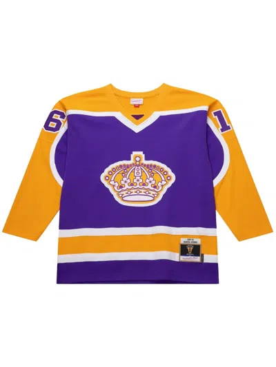 Mitchell & Ness Nhl Dark "kings 1980 Marcel Dionne" Jersey In Purple