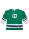 Mitchell & Ness Nhl Dark "whalers 1979 Gordie Howe" Jersey In Green