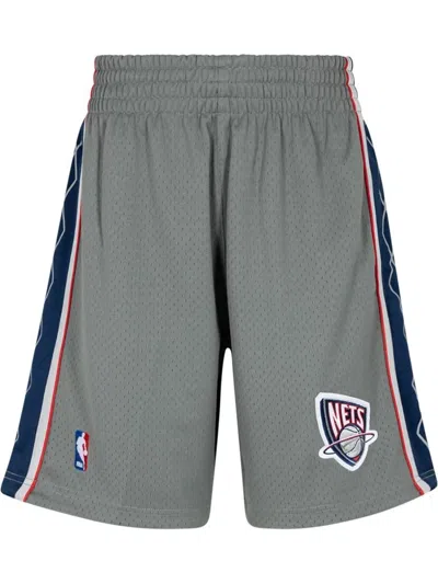 Mitchell & Ness Nj Nets Alt Shorts In Grey