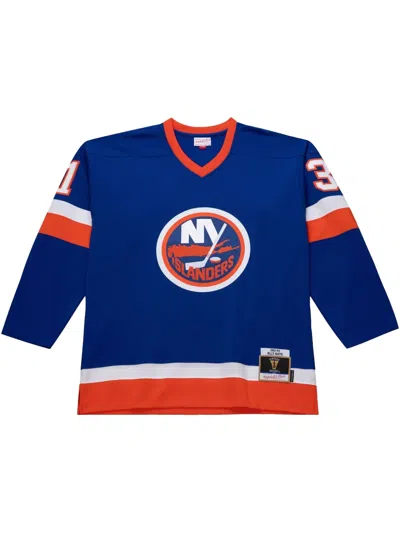 Mitchell & Ness Power Play "nhl New York Islanders 1982-83 Billy Smith" Jersey In Blue