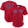 MITCHELL & NESS PRESCHOOL MITCHELL & NESS DAVID ORTIZ RED BOSTON RED SOX COOPERSTOWN COLLECTION MESH BATTING PRACTIC