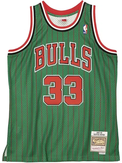 Mitchell & Ness Reload Swingman "nba Chicago Bulls 1995 Pippen" Jersey In Green
