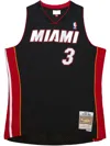 Mitchell & Ness Road Finals "nba Miami Heat 2012 Dwyane Wade" Jersey In Black