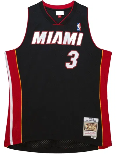 Mitchell & Ness Road Finals "nba Miami Heat 2012 Dwyane Wade" Jersey In Black
