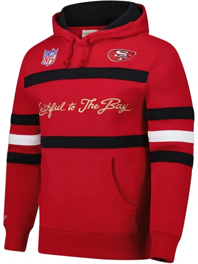 MITCHELL & NESS SAN FRANCISCO 49ERS HEAD COACH "SCARLET" HOODIE