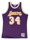 Mitchell & Ness Shaquille O'neal Nba Los Angeles Lakers 1996 Road Swingman Tank Top
