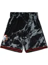 Mitchell & Ness Team Marble "nba Philadelphia 76ers 2000" Swingman Shorts In Black