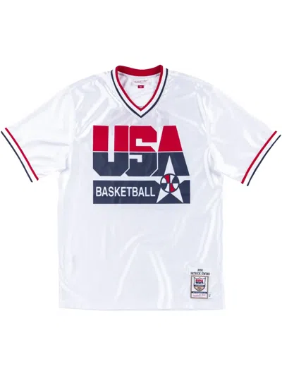 Mitchell & Ness Team Usa 1992 Patrick Ewing Authentic Shooting Jersey In White