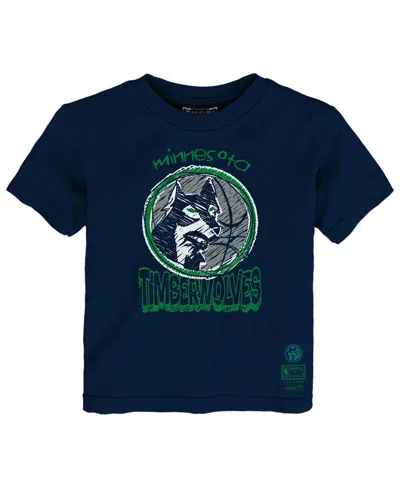 Mitchell & Ness Babies' Toddler Navy Minnesota Timberwolves Favorite Team T-shirt