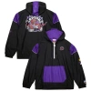 Mitchell & Ness Unisex   Black Toronto Raptors Hardwood Classics Team Og 3.0 Anorak Half-zip Windbrea In Black