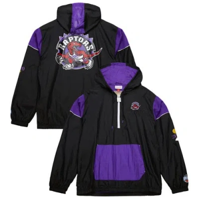 Mitchell & Ness Unisex   Black Toronto Raptors Hardwood Classics Team Og 3.0 Anorak Half-zip Windbrea