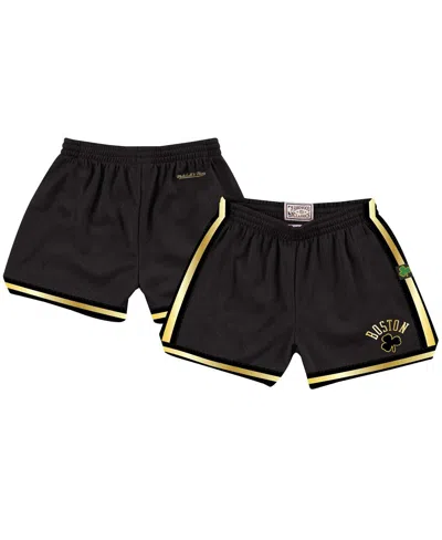 Mitchell & Ness Women's Black Boston Celtics Hardwood Classics Golden Jump Shot Shorts