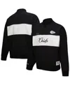 Mitchell & Ness Women's Black Kansas City Chiefs Quarter-zip Jacket In Black