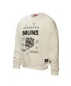 Mitchell & Ness Women's Cream Boston Bruins Logo 3.0 Pullover Sweatshirt In Cream