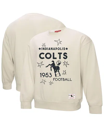 Mitchell & Ness Women's Cream Indianapolis Colts Shooting Stars Pullover Sweatshirt