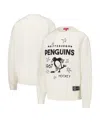Mitchell & Ness Women's Cream Pittsburgh Penguins Logo 3.0 Pullover Sweatshirt