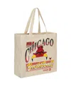 MITCHELL & NESS WOMEN'S MITCHELL & NESS DISTRESSED CHICAGO BULLS GRAPHIC TOTE BAG