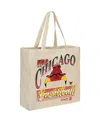 Mitchell & Ness Women's  Distressed Chicago Bulls Graphic Tote Bag In White