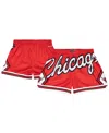 Mitchell & Ness Women's Red Chicago Bulls Swingman Big Face 3.0 Basketball Shorts In Red
