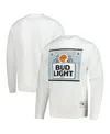 Mitchell & Ness X Bud Light Men's White Cincinnati Bengals The Crest Pullover Sweatshirt In White