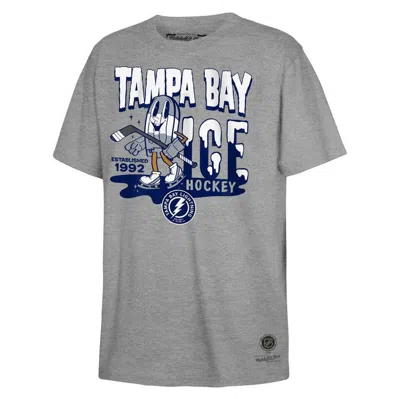 Mitchell & Ness Kids' Youth  Grey Tampa Bay Lightning Popsicle T-shirt