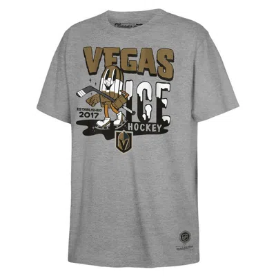 Mitchell & Ness Kids' Youth  Grey Vegas Golden Knights Popsicle T-shirt