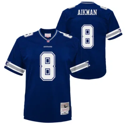 Mitchell & Ness Kids' Youth  Troy Aikman Navy Dallas Cowboys 1996 Legacy Jersey