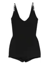 Mitiliane Couture Adjustable Straps Playsuits In Black