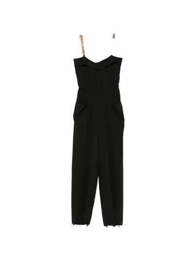 Mitiliane Couture Chain-strap Jumpsuit In Black