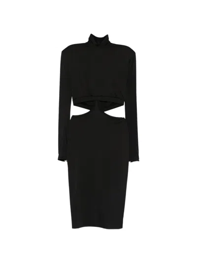 Mitiliane Couture Cut-out Zip-fastening Midi Dress In Blue